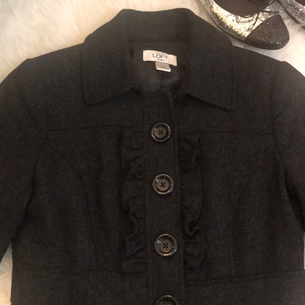 Loft Ruffle Front Jacket - image 4